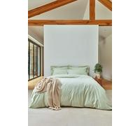 Christy 200TC Organic King Duvet Cover Set | Sage Green | 100% Certified Organic Cotton Bedding | Super Soft and Smooth Bed Linen