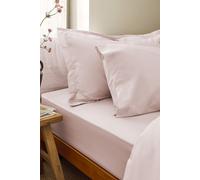 CHRISTY Pure Cotton Percale Fitted Sheets in Pink | Size: Single Fitted Christy Pink Single Fitted