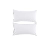 Christy 200TC Organic King Pillowcases | Set of 2 | Classic White | 100% Certified Organic Cotton Bedding | Super Soft and Smooth Bed Linen
