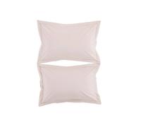 Christy 200TC Organic Oxford Pillowcases | Set of 2 | Powder Pink | 100% Certified Organic Cotton Bedding | Super Soft and Smooth Bed Linen