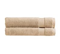 Christy Refresh Bath Sheet Sets | Set of 2 | Quick Dry | Gentle Pastel Tones | Soft Plush Large Bathroom Towels | Absorbent Shower Towels | 100% Cotton 550GSM | Driftwood