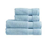 Christy Refresh Bath Towel Set | Set of 4 | 2 Bath 2 Hand | Quick Dry | Gentle Pastel Tones | Soft Absorbent Shower Towels | 100% Cotton 550GSM | Faded Denim Blue