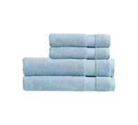Christy Refresh Bath Towel Set | Set of 4 | 2 Bath Sheets 2 Hand Towels | Quick Dry | Gentle Pastel Tones | Soft Absorbent Bathroom Towels | 100% Cotton 550GSM | Faded Denim