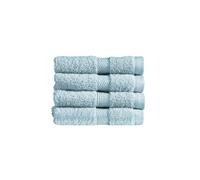 Christy Refresh Bathroom Towel Set | Set of 4 | 4 Face Cloth Set | Quick Dry | Gentle Pastel Tones | Soft Absorbent Shower Towels | 100% Cotton 550GSM | Faded Denim