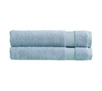 Christy Refresh Blue Bath Sheets | Set of 2 | Quick Dry | Gentle Pastel Tones | Soft Plush Large Bathroom Towels | Absorbent Shower Towels | 100% Cotton 550GSM | Faded Denim