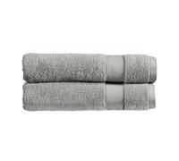 Christy Refresh Light Grey Hand Towels | Set of 2 | Quick Dry | Gentle Pastel Tones | Soft Plush Bathroom Towels | Absorbent Shower Towels | 100% Cotton 550GSM | Dove Grey