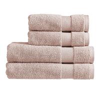 Christy Refresh Pink Towel Set | Set of 4 | 2 Bath 2 Hand | Quick Dry | Gentle Pastel Tones | Soft Absorbent Bathroom Towels | 100% Cotton 550GSM | Dusty Pink