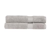Christy Renaissance 2 Bath Sheets Set | Dove Grey | 100% Egyptian Cotton Pile | Luxuriously Soft and Super Absorbent | 675 GSM | Extra Large Bath Towels