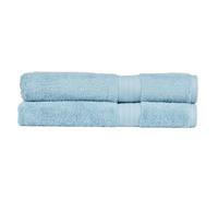 Christy Renaissance 2 Bath Sheets Set | Soft Chambray Blue | 100% Egyptian Cotton Pile | Luxuriously Soft and Super Absorbent | 675 GSM | Extra Large Bath Towels