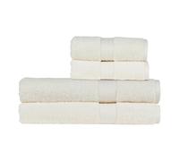 Christy Renaissance 4 Piece Bath Sheet Set | Parchment Off-White | 100% Egyptian Cotton Pile | Luxuriously Soft and Super Absorbent | 675 GSM | 2 Bath Sheets 2 Hand Towels