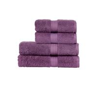 Christy Renaissance 4 Piece Towel Set | Berry Purple | 100% Egyptian Cotton Pile | Luxuriously Soft and Super Absorbent | 675 GSM | 2 Bath Towels 2 Hand Towels