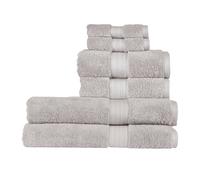 Christy Renaissance 6 Piece Bath Sheet Set | Dove Grey | 100% Egyptian Cotton Pile | Luxuriously Soft and Super Absorbent | 675 GSM | 2 Bath Sheets 2 Hand Towels 2 Face Cloths