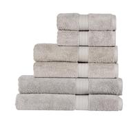 Christy Renaissance Family Towel Set | Dove Grey | 100% Egyptian Cotton Pile | Luxuriously Soft and Super Absorbent | 675 GSM | 2 Bath Sheets 2 Bath Towels 2 Hand Towels