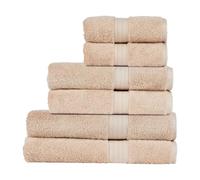 Christy Renaissance Family Towel Set | Driftwood Beige | 100% Egyptian Cotton Pile | Luxuriously Soft and Super Absorbent | 675 GSM | 2 Bath Sheets 2 Bath Towels 2 Hand Towels