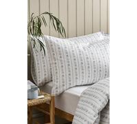 CHRISTY 'Rosamund' Botanical Cotton Sateen Standard Pillowcase Pair in Blue Christy Blue