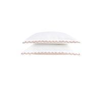 Scallop Edge Cotton Sateen Oxford Pillowcases Christy Red One Size