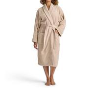 Christy Serene Bath Robe Beige | Super Soft and Fluffy | 100% Combed Cotton | Luxury Dressing Gown | Lightweight, Quick Dry and Snag Free | 320GSM Womens Bathrobe | Small | Driftwood