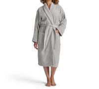 Christy Serene Bath Robe Grey | Super Soft and Fluffy | 100% Combed Cotton | Luxury Dressing Gown | Lightweight, Quick Dry and Snag Free | 320GSM Womens Bathrobe | Small | Dove Grey
