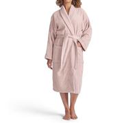 Christy Serene Bath Robe Pink | Super Soft and Fluffy | 100% Combed Cotton | Luxury Dressing Gown | Lightweight, Quick Dry and Snag Free | 320GSM Womens Bathrobe | Small | Blush