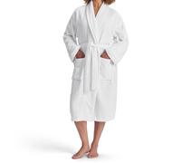 CHRISTY Women's 'Serene' Soft Combed Cotton Bath Robe in White | Size: Medium Christy White M