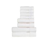 Christy 'serene' Pastel 100% Combed Cotton 8 Piece Towel Bundle In White White One Size