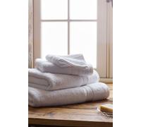 CHRISTY 'Serene' Pastel 100% Combed Cotton Towels in White | Size: Bath Sheet Christy White Bath Sheet