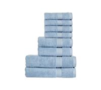CHRISTY 'Serene' Soft Tone 100% Combed Cotton 8 Piece Towel Bale in Pale Blue Christy Pale Blue