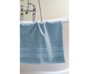 CHRISTY 'Serene' Soft Tone 100% Combed Cotton Bath Mat in Light Blue Christy Light Blue