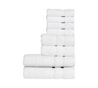 Christy 'signum' Heavyweight 100% Combed Cotton 8 Piece Towel Bundle In White White One Size
