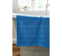 CHRISTY 'Signum' Heavyweight 100% Combed Cotton Bath Mat in Bright Blue Christy Bright Blue