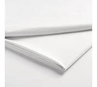 400TC Luxury Cotton Sateen Plain Dye Bedding Flat Sheets Christy White Single Flat