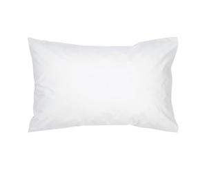Christy Standard Pillowcases 2 Pack | 400TC Luxury Bedding | White Pillow Case Pair | 100% Cotton Sateen | Soft Silky Bed Linen