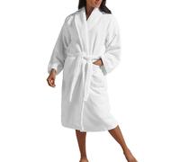 Christy 'supersoft Cosy' Microvelour Bath Robe In White White L/XL