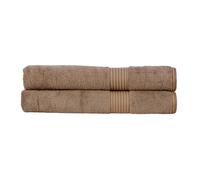 Christy Supreme Hygro 2 Bath Sheets Set | Mocha Brown | 100% Luxury Supima Cotton | Ultra Soft | Super Absorbent | 650GSM | Extra Large Bath Towels