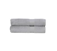 Christy Supreme Hygro 2 Bath Towels Set | Silver Grey | 100% Luxury Supima Cotton | Ultra Soft | Super Absorbent | 650GSM | Plush and Long Lasting