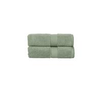 Christy Supreme Hygro 2 Hand Towels Set | Bay Leaf Green | 100% Luxury Supima Cotton | Ultra Soft | Super Absorbent | 650GSM | Plush and Long Lasting