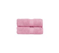 Christy Supreme Hygro 2 Hand Towels Set | Blush Pink | 100% Luxury Supima Cotton | Ultra Soft | Super Absorbent | 650GSM | Plush and Long Lasting