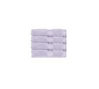 Christy Supreme Hygro 4 Face Cloths Set | Lavender Purple | 100% Luxury Supima Cotton | Ultra Soft | Super Absorbent | 650GSM | 4 Wash Cloth Flannels