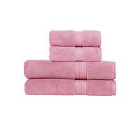Christy Supreme Hygro 4 Piece Bath Sheet Set | Blush Pink | 100% Luxury Supima Cotton | Ultra Soft | Super Absorbent | 650GSM | 2 Bath Sheets 2 Hand Towels