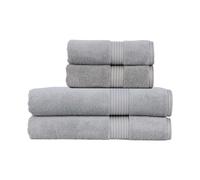 Christy Supreme Hygro 4 Piece Bath Sheet Set | Silver Grey | 100% Luxury Supima Cotton | Ultra Soft | Super Absorbent | 650GSM | 2 Bath Sheets 2 Hand Towels