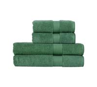 Christy Supreme Hygro 4 Piece Bath Sheet Set | Spruce Green | 100% Luxury Supima Cotton | Ultra Soft | Super Absorbent | 650GSM | 2 Bath Sheets 2 Hand Towels