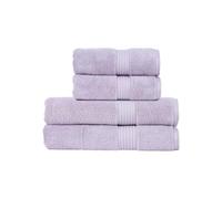 Christy Supreme Hygro 4 Piece Towel Set | Lavender Purple | 100% Luxury Supima Cotton | Ultra Soft | Super Absorbent | 650GSM | 2 Bath Towels 2 Hand Towels