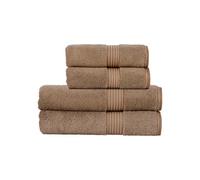 Christy Supreme Hygro 4 Piece Towel Set | Mocha Brown | 100% Luxury Supima Cotton | Ultra Soft | Super Absorbent | 650GSM | 2 Bath Towels 2 Hand Towels