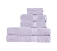 Christy Supreme Hygro 6 Piece Bath Sheet Set | Lavender Purple | 100% Luxury Supima Cotton | Ultra Soft | Super Absorbent | 650GSM | 2 Bath Sheets 2 Hand Towels 2 Face Cloths