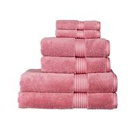 Christy Supreme Hygro 6 Piece Towel Set | Blush Pink | 100% Luxury Supima Cotton | Ultra Soft | Super Absorbent | 650GSM | 2 Bath Towels 2 Hand Towels 2 Face Cloths