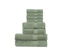 Christy 'supreme Hygro' Luxury 100% Supima Cotton 8 Piece Towel Sets In Pale Green Pale Green One Size