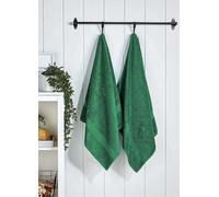 CHRISTY 'Supreme Hygro' Luxury 100% Supima Cotton Pile Towels in Dark Green Christy Dark Green