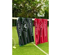 Wimbledon Championship Towel 2026 | Official Players Towel | Quick Dry | 70cm x 133cm | Official 2026 Tennis Championships Merchandise | Green/Purple