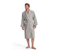 Christy Luxury Egyptian Bath Robe | Soft Ribbed Dressing Gown | Spa Inspired Men's Bathrobe | Sustainably Manufactured | 100% Egyptian Cotton | Size Large-X-Large | Dove Grey
