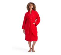 Christy Super Soft Cosy Bath Robe | Luxury Dressing Gown | Quick Dry, Snag Free | Lightweight 320GSM Womens Bathrobe | Soft Cotton Velour Inner Lining | Size Small-Medium (UK 8-14) | Fire Engine